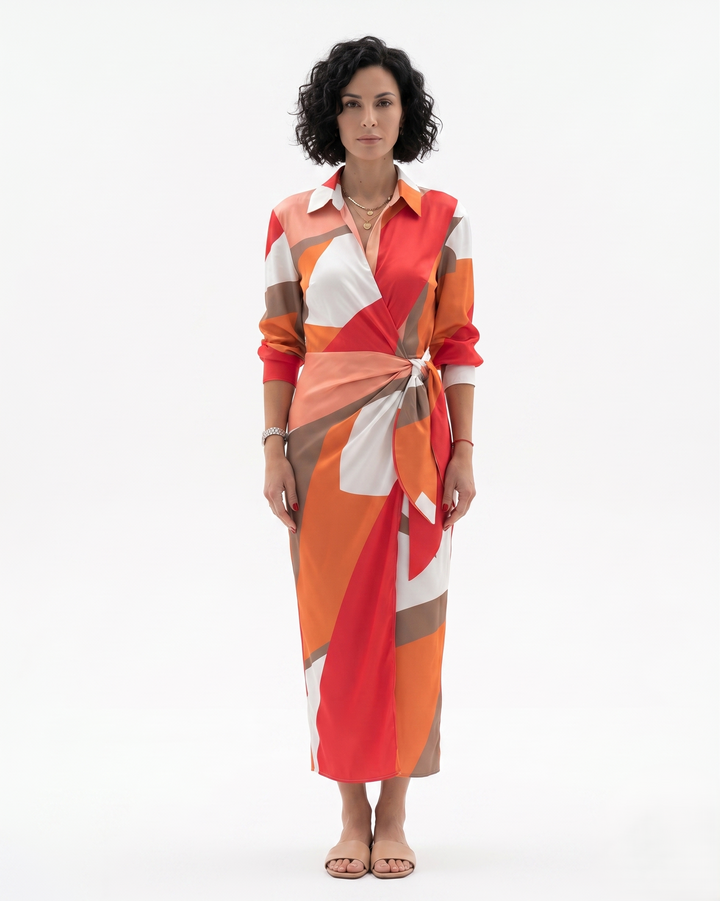 Siopie | Women’s Printed Wrap Dress
