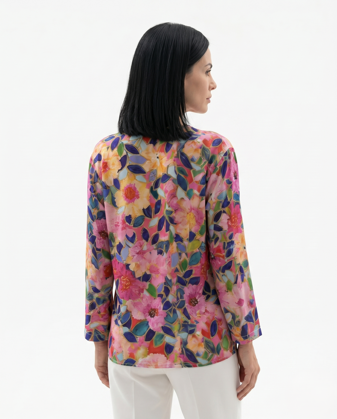 Siopie | Women’s Relaxed Fit Floral Cotton Blouse