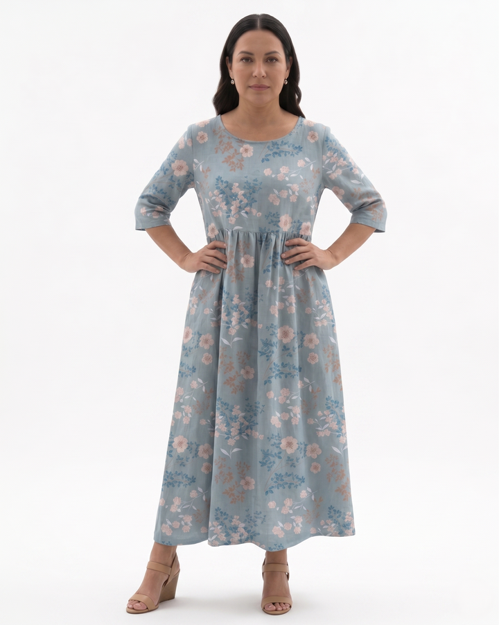 Siopie | Women’s Relaxed Fit Floral Midi Dress