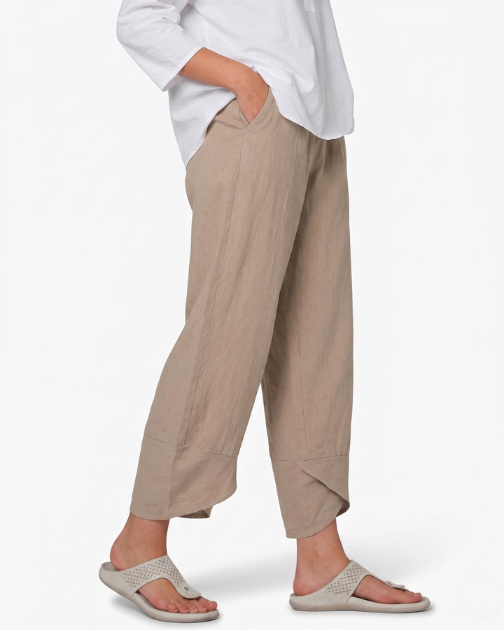 Siopie | Women’s Relaxed Fit Tulip Hem Trousers