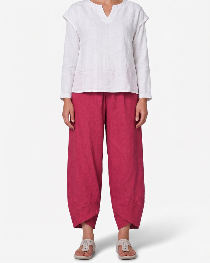 Siopie | Women’s Relaxed Fit Tulip Hem Trousers