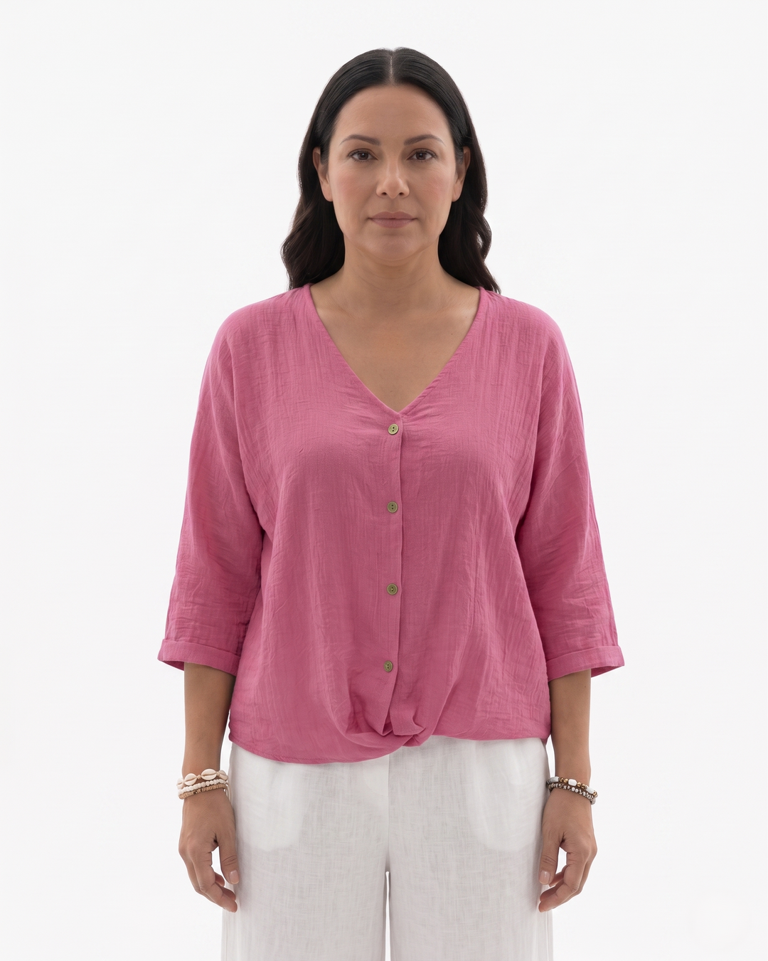 Siopie | Women’s Relaxed Fit V-Neck Blouse