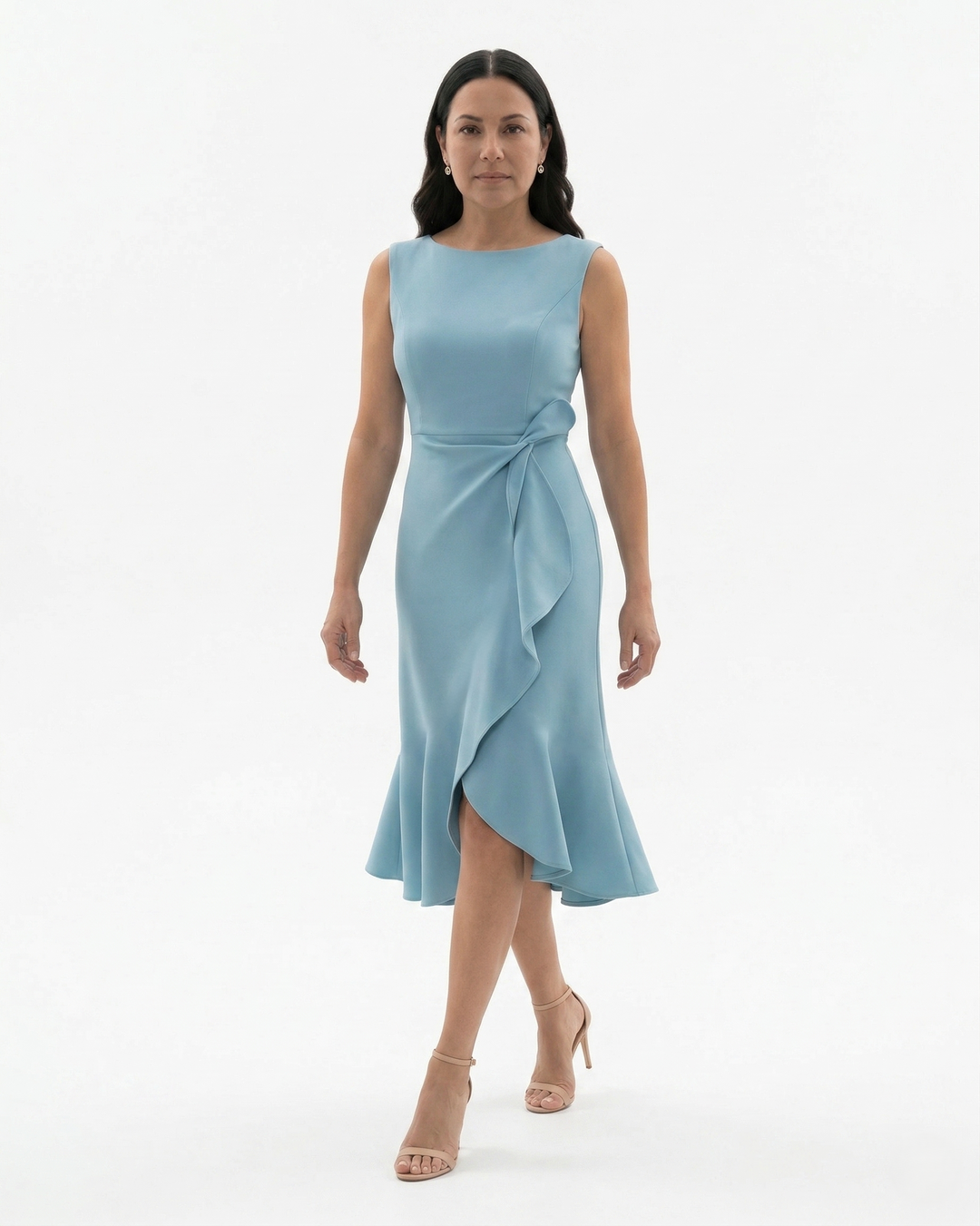 Siopie | Women’s Sculpted Waist Flared Midi Dress
