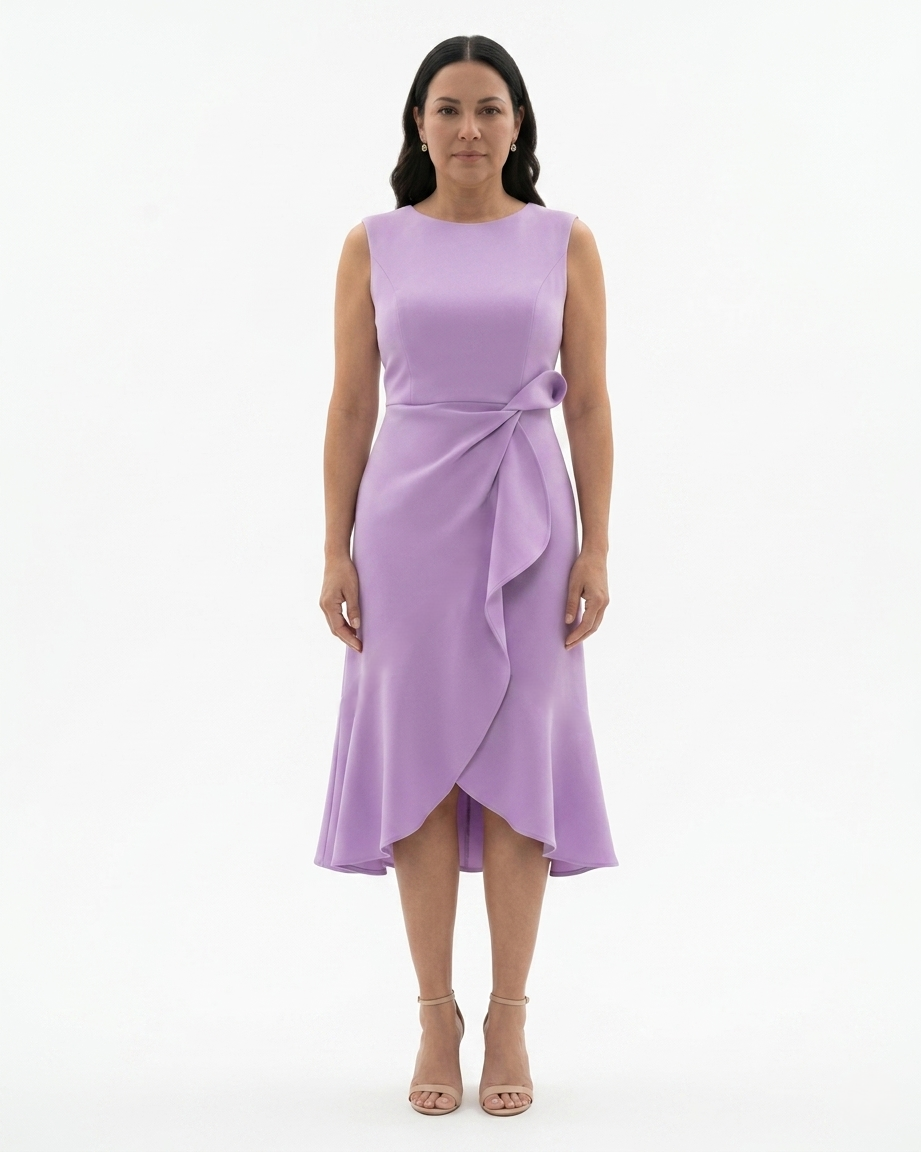 Siopie | Women’s Sculpted Waist Flared Midi Dress