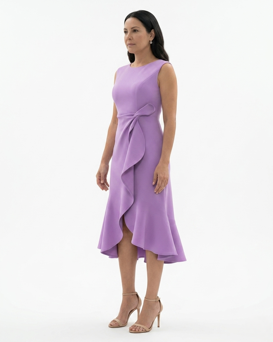 Siopie | Women’s Sculpted Waist Flared Midi Dress
