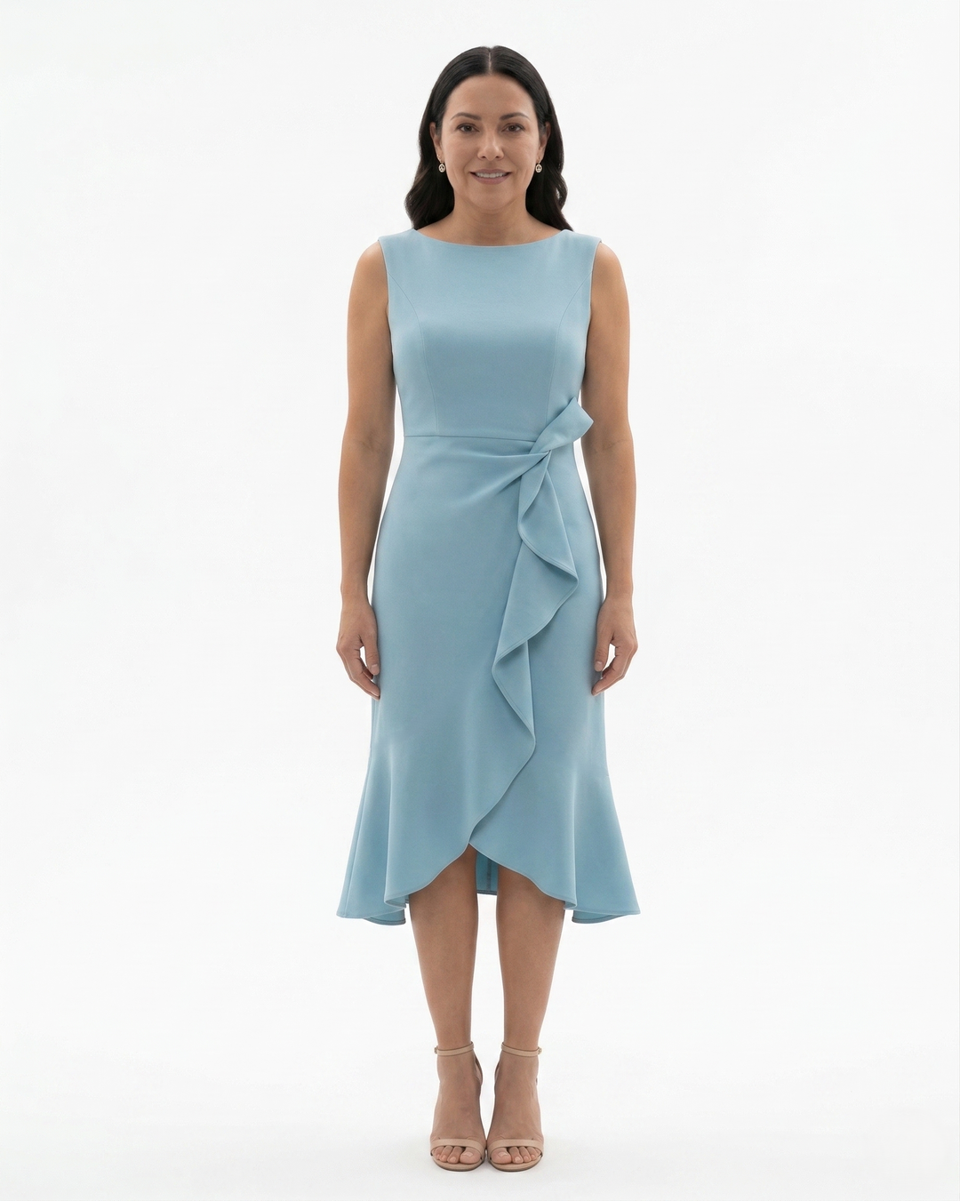 Siopie | Women’s Sculpted Waist Flared Midi Dress