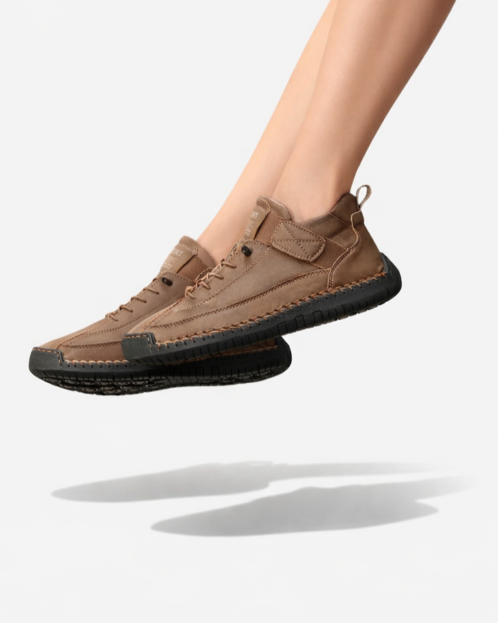 Siopie | Women’s Soft Leather Casual Trainers