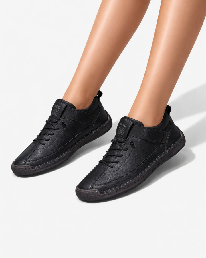 Siopie | Women’s Soft Leather Casual Trainers
