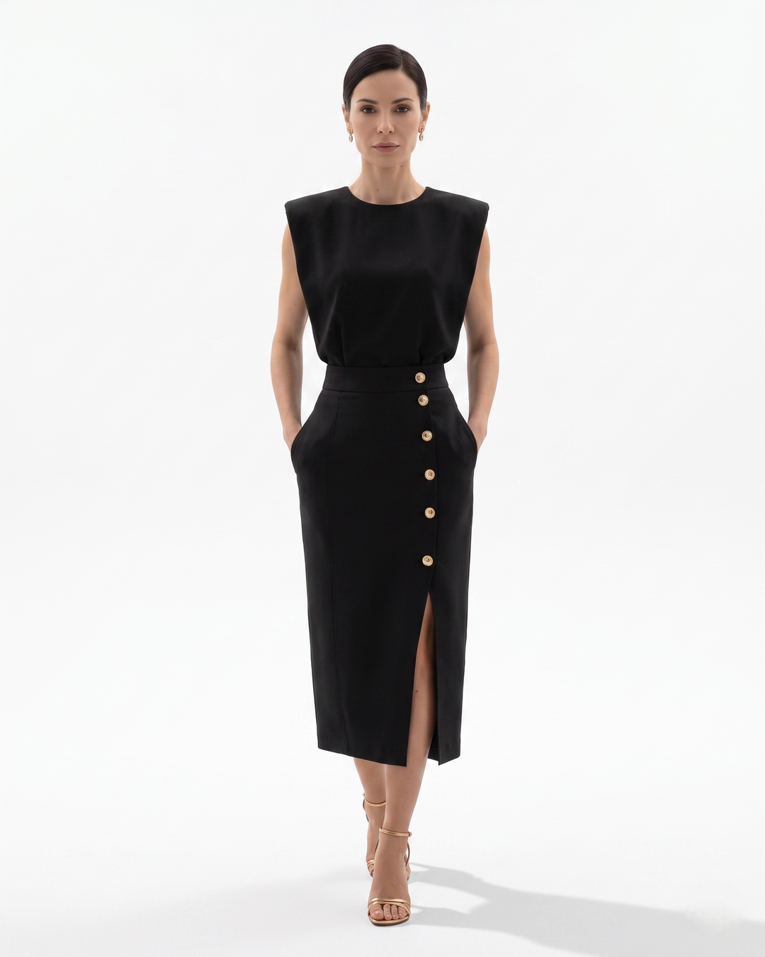 Siopie | Women’s Structured Pencil Midi Dress