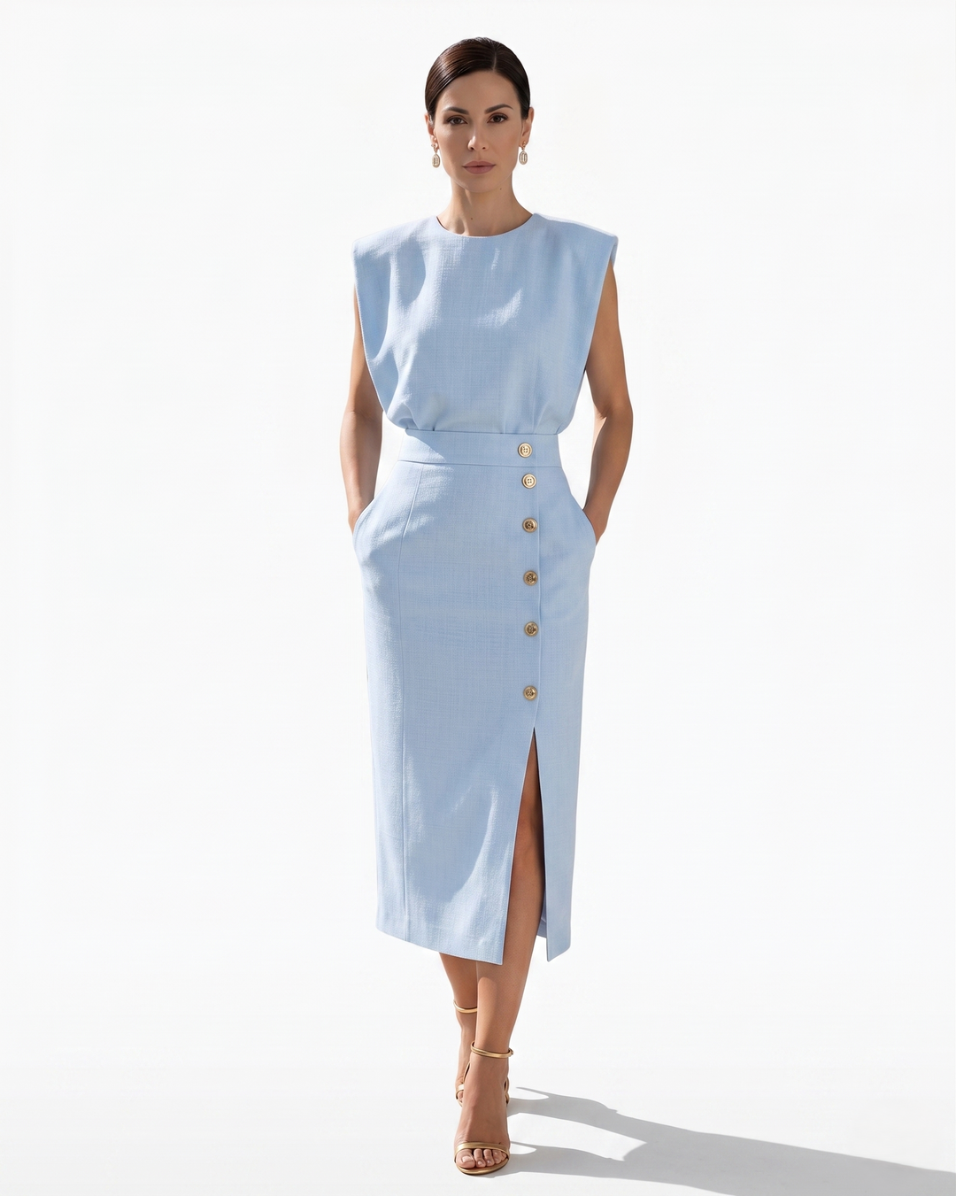 Siopie | Women’s Structured Pencil Midi Dress