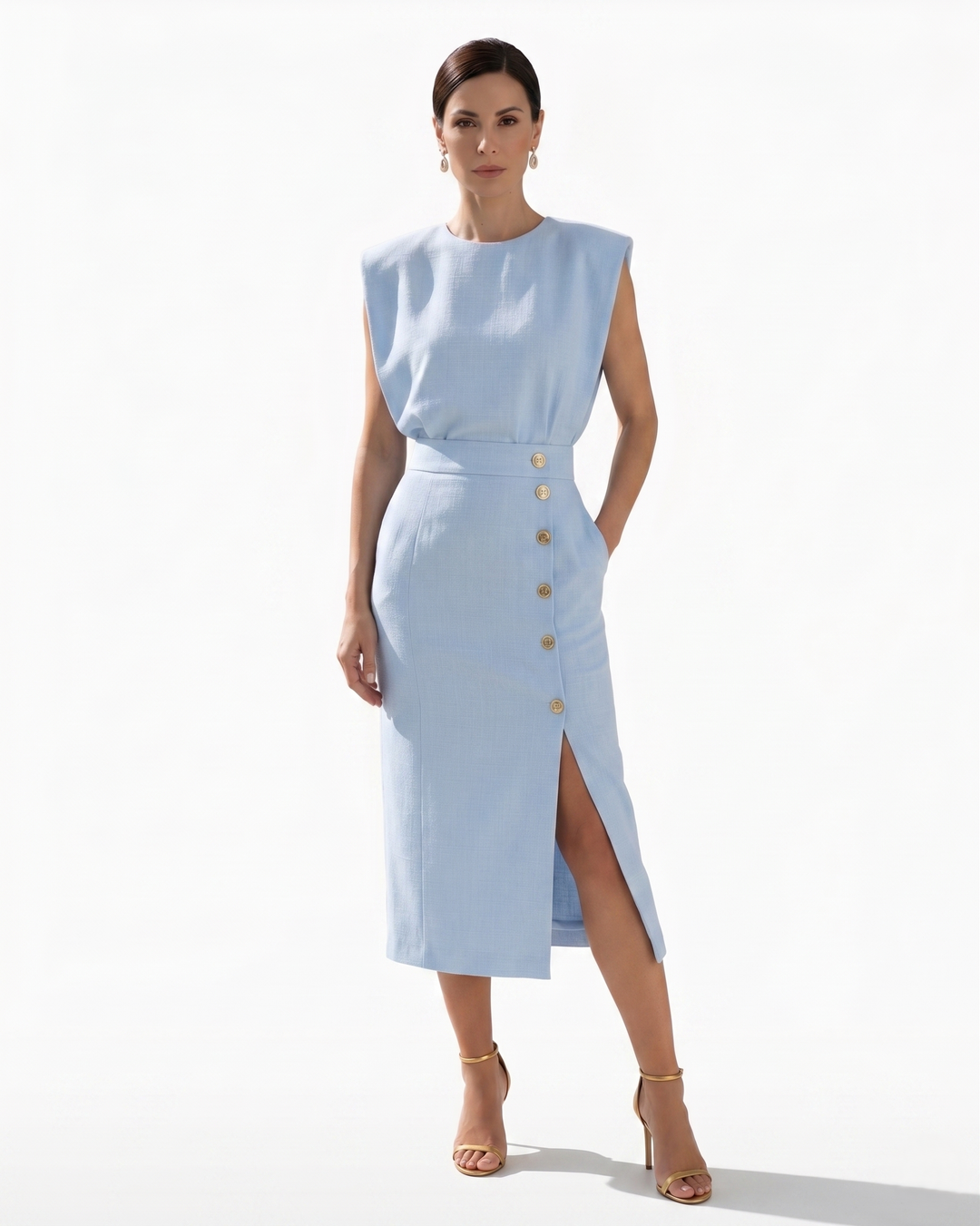 Siopie | Women’s Structured Pencil Midi Dress