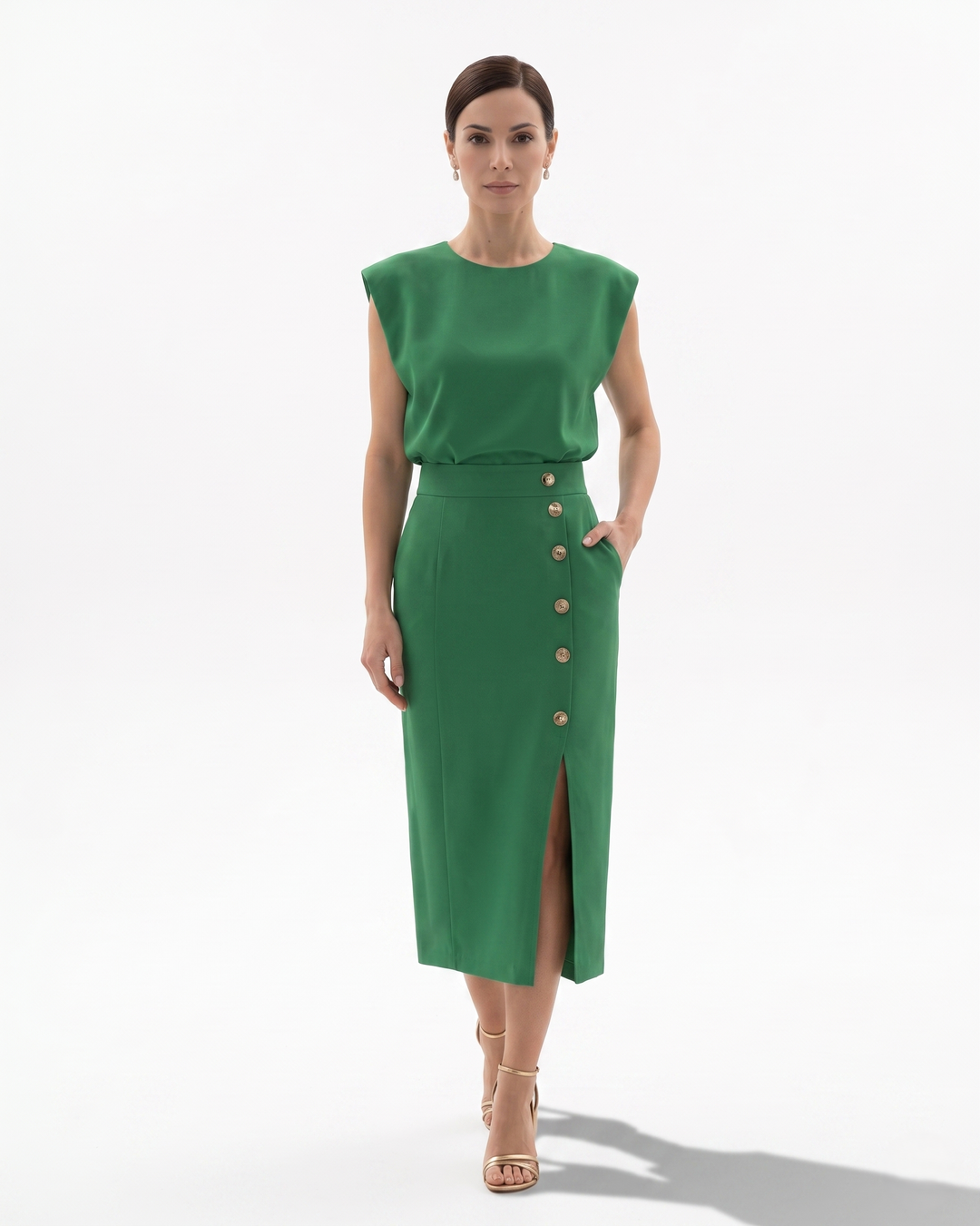 Siopie | Women’s Structured Pencil Midi Dress