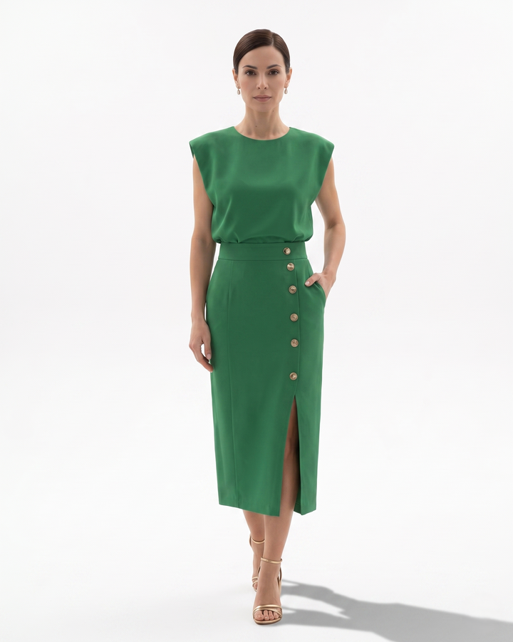 Siopie | Women’s Structured Pencil Midi Dress