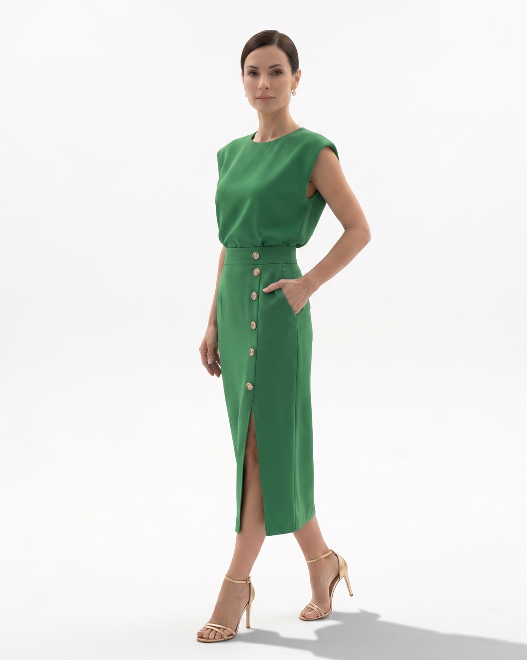 Siopie | Women’s Structured Pencil Midi Dress