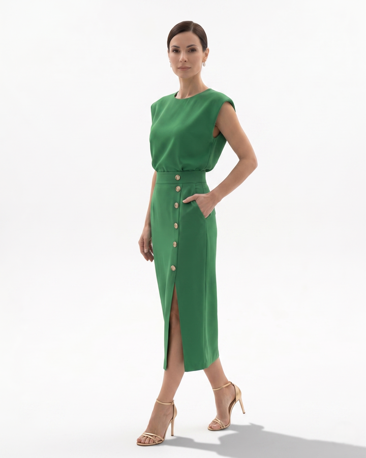 Siopie | Women’s Structured Pencil Midi Dress