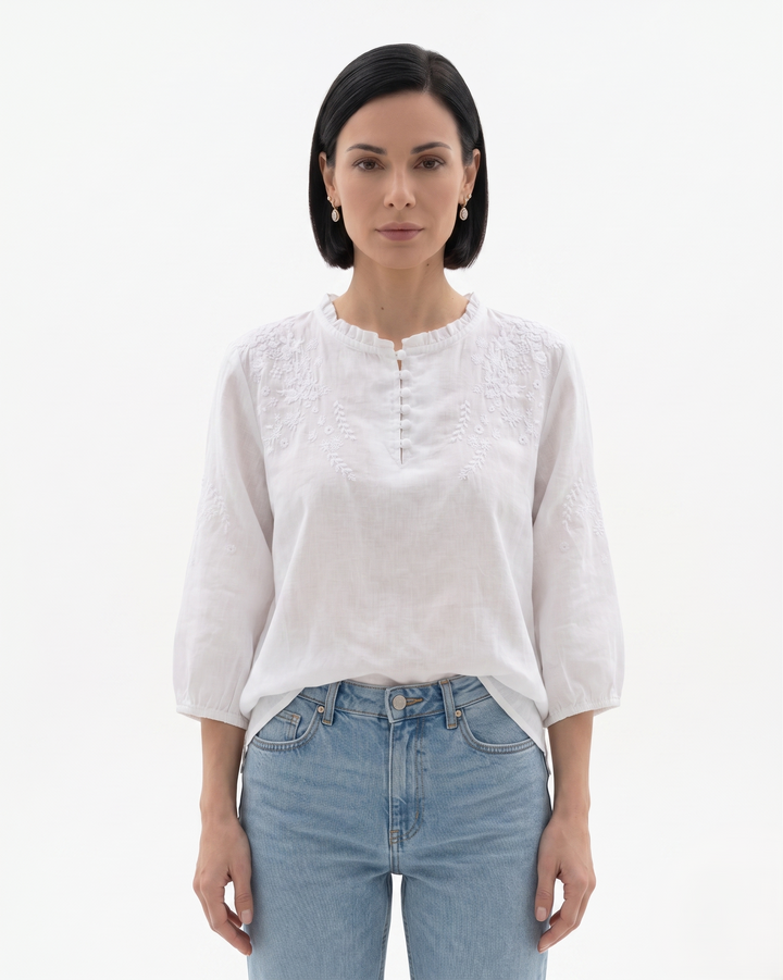 Siopie | Women’s Textured Cotton Blouse