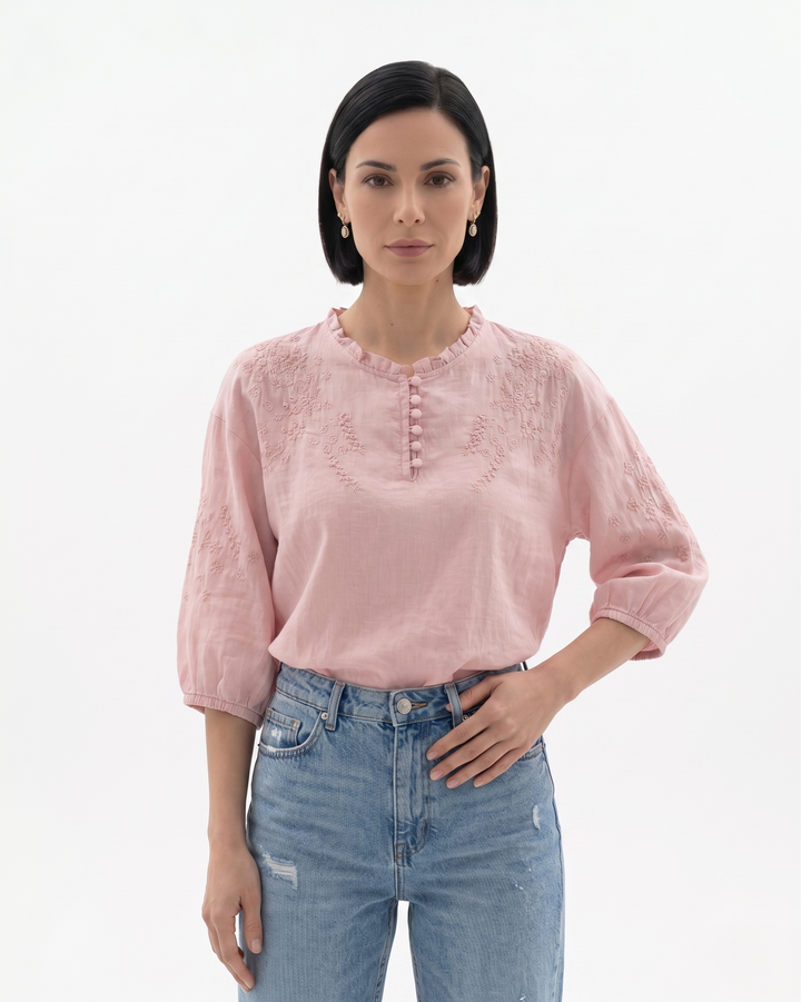 Siopie | Women’s Textured Cotton Blouse