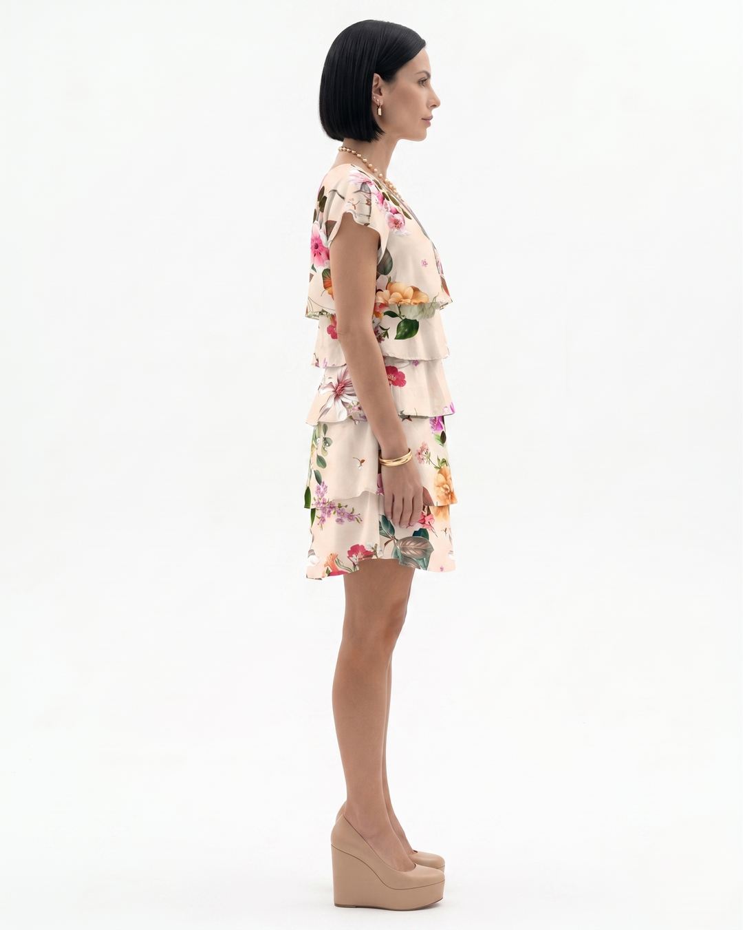 Siopie | Women’s Tiered Floral Print Dress