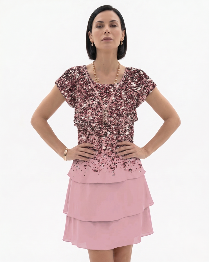Siopie | Women’s Tiered Floral Print Dress