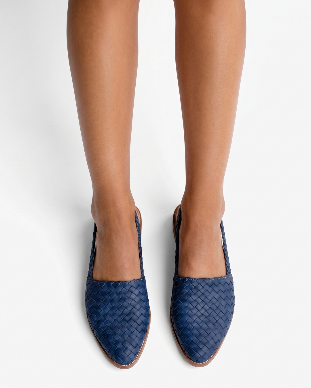 Siopie | Women’s Woven Leather Slingback Shoes