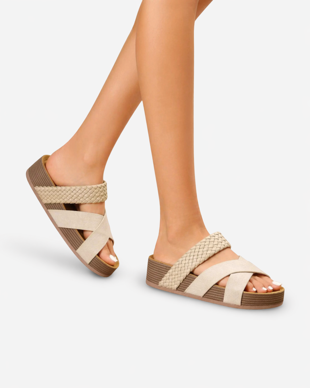 Siopie | Women’s Woven Strap Platform Sandals