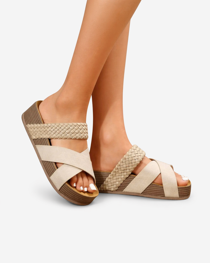 Siopie | Women’s Woven Strap Platform Sandals