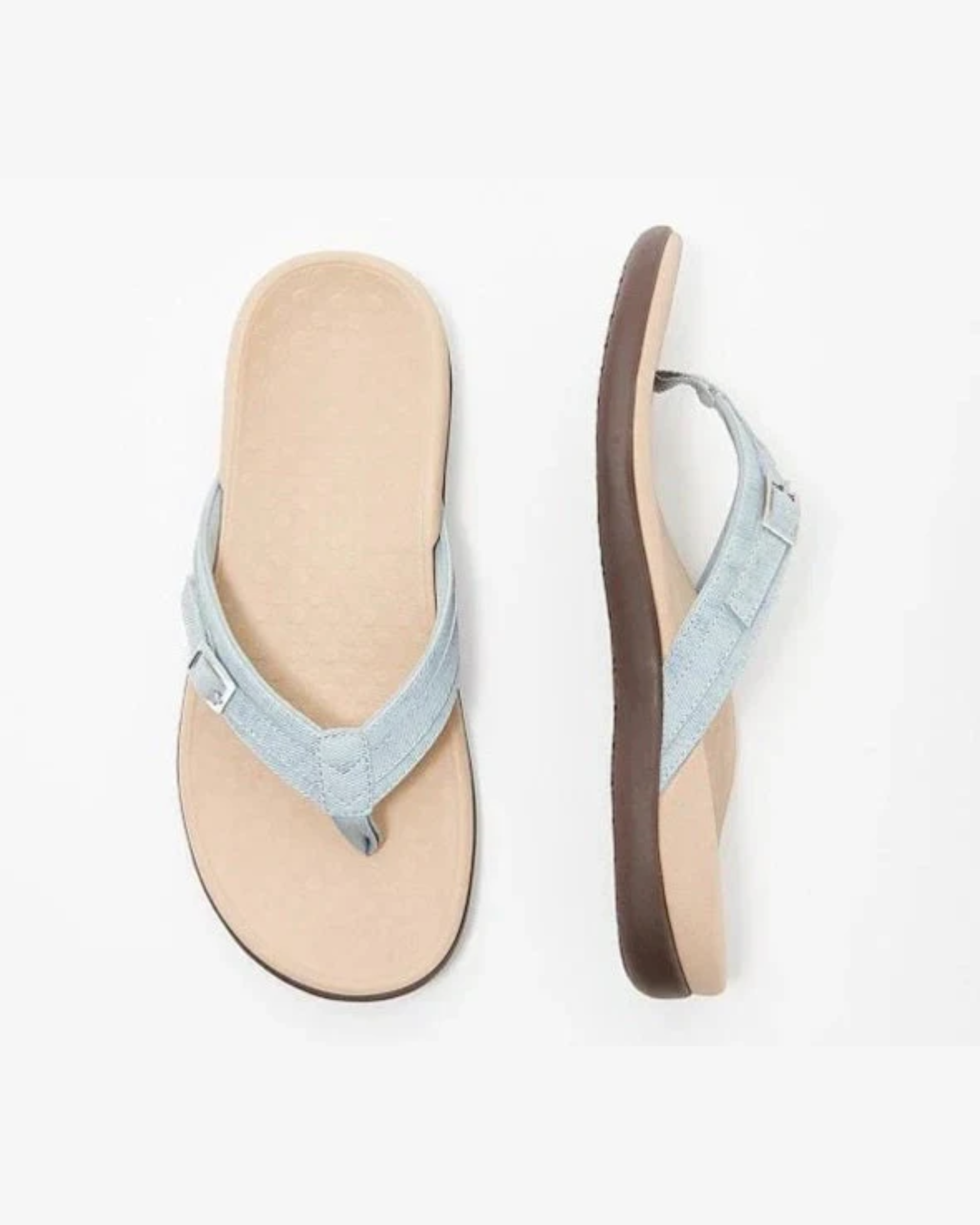 Flip Flops Women Casual Summer Thong Sandals Buckle Accent