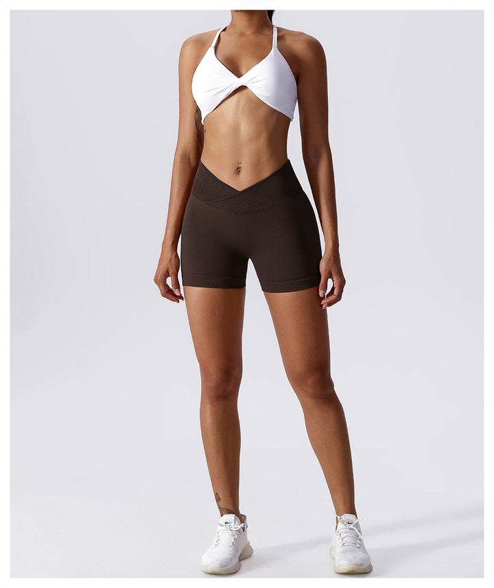 High Waist Scrunch Shorts - Siopie