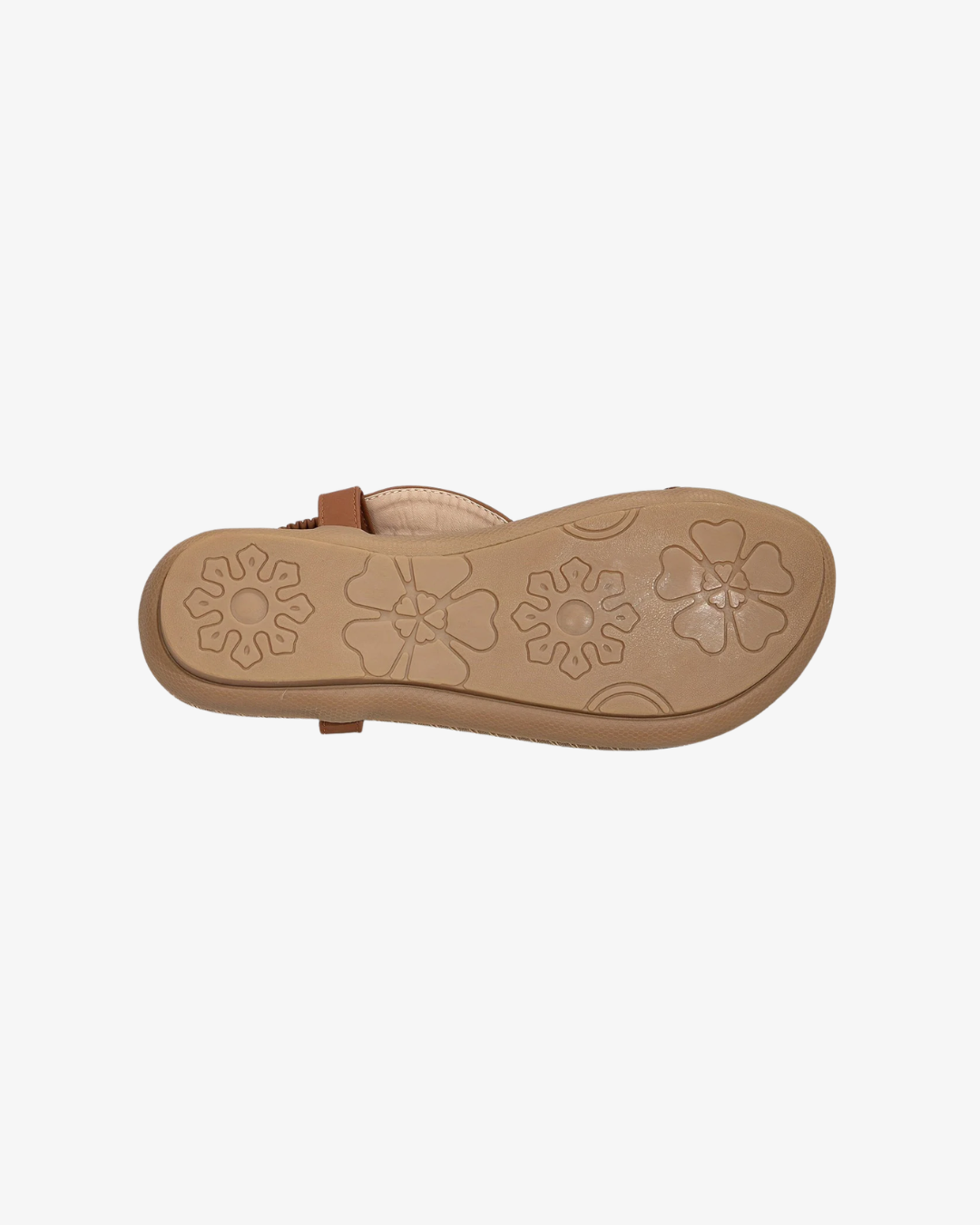 Thong Sandals Beaded Flower Elastic Ankle Strap Slip On
