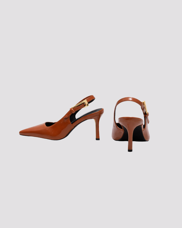 Padded Slingback Heels for Women – Elegant Comfortable Pumps for Office and Evening