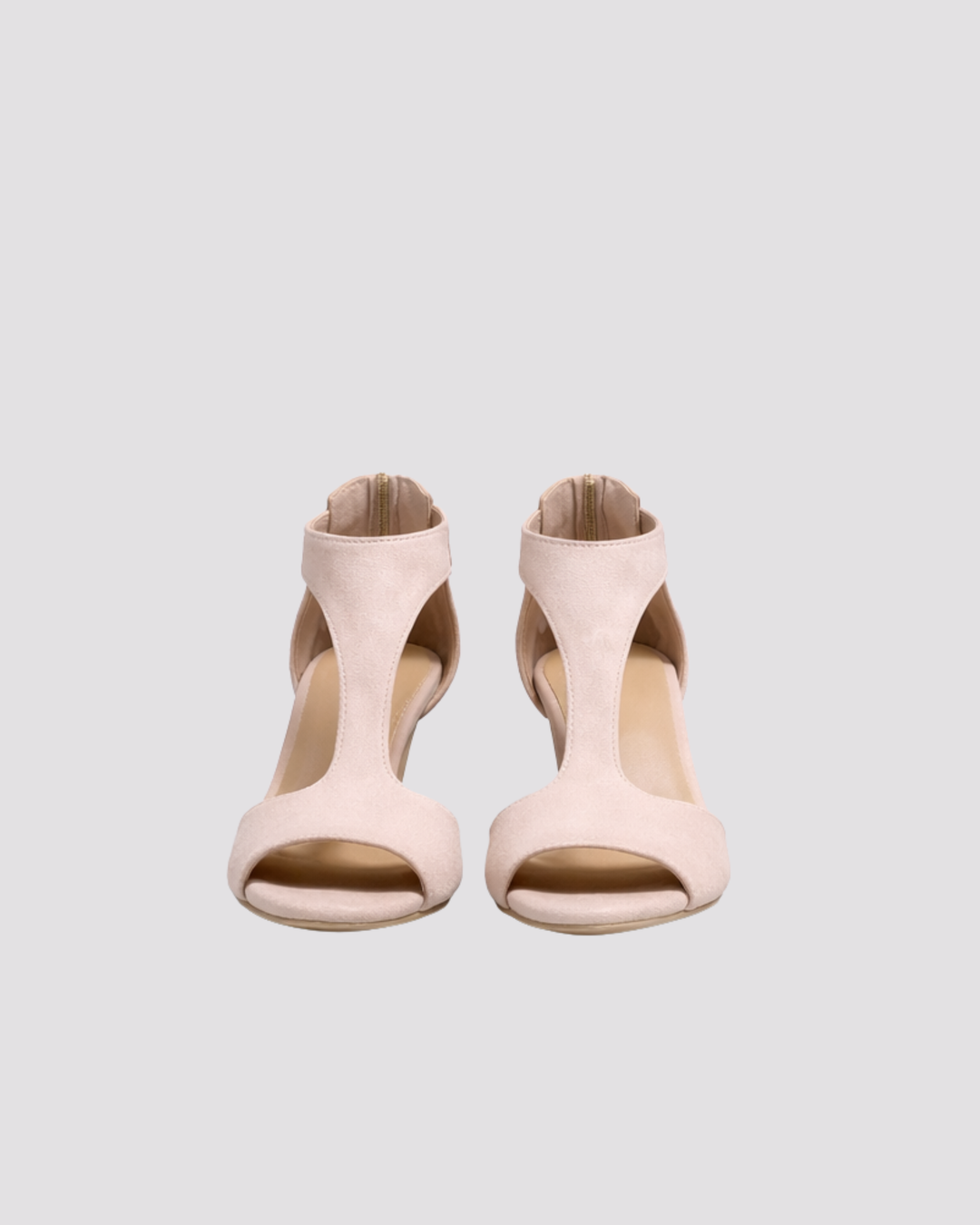 Comfort Heels for Women – Orthopedic Support Suede Pumps with 4 cm Block Heel