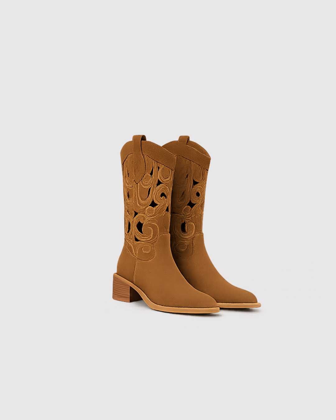 Women’s Western Embroidered Boots – Soft Leather Cowboy Boots for Dresses and Jeans