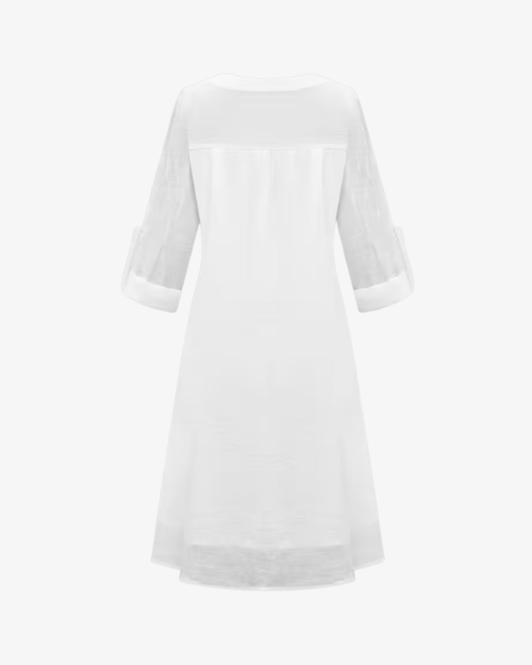 Floral Embroidered Mesh Midi Dress Notch V Neck Sheer Sleeve