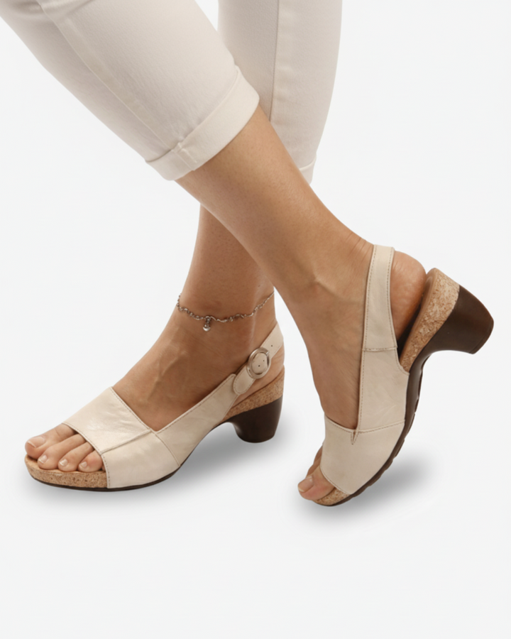 Kitten Heel Sandals Women Casual Slingback Open Toe