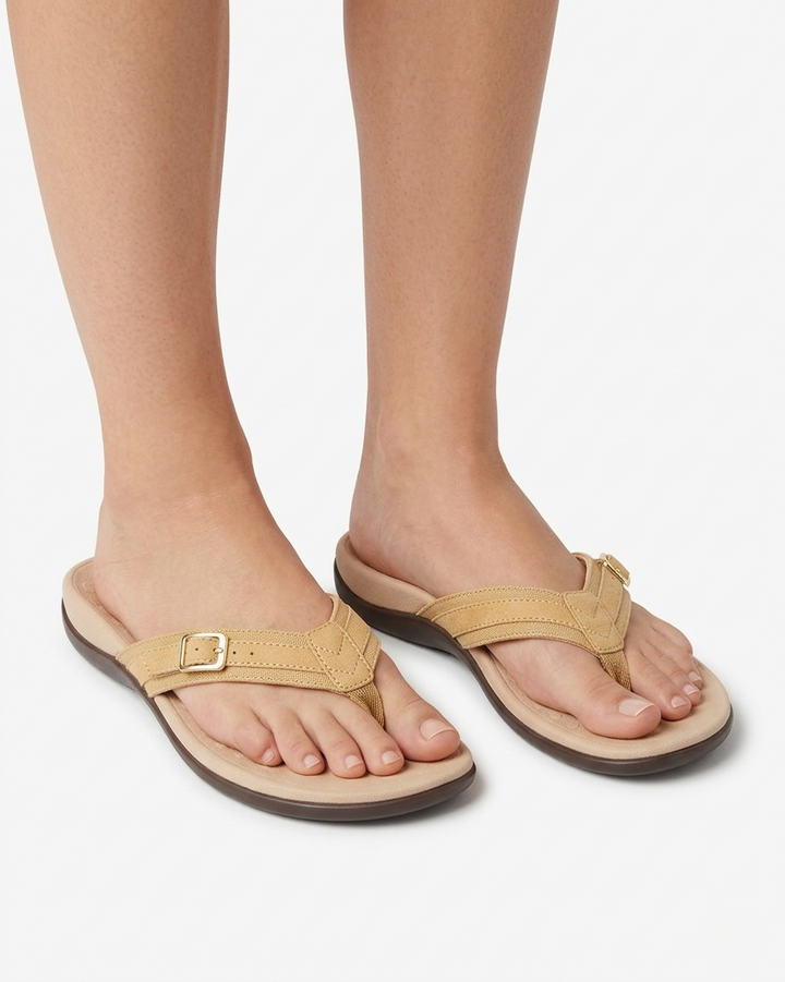 Flip Flops Women Casual Summer Thong Sandals Buckle Accent