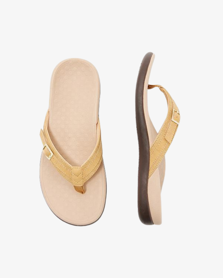 Flip Flops Women Casual Summer Thong Sandals Buckle Accent