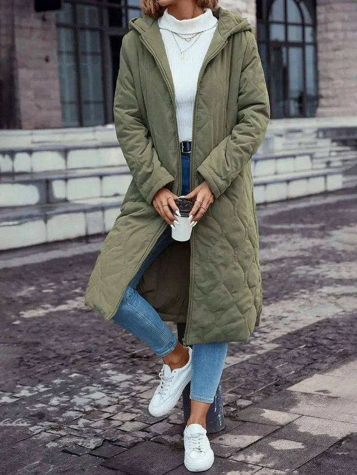 Women’s Mid Length Winter Coat – Elegant Insulated Coat for Everyday Wear