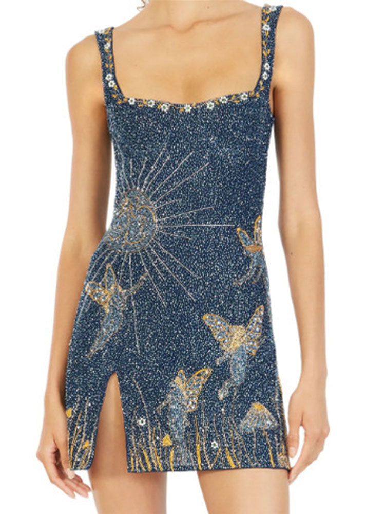 Beatrix Midnight Starry Dress - Siopie