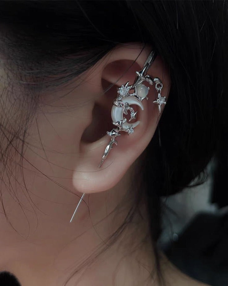 Myth of the Moon Needle Earrings - Siopie