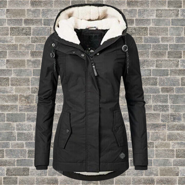Women’s Long Waterproof Winter Coat with Hood – Warm Insulated Rain Resistant Jacket