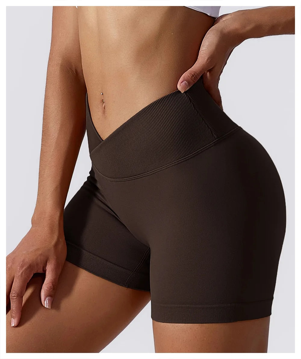 High Waist Scrunch Shorts - Siopie