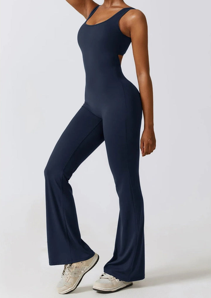 Flare Scrunch Jumpsuit - Siopie