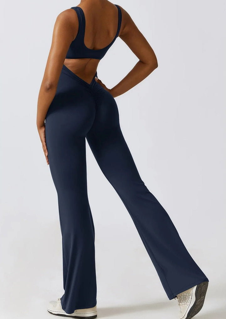 Flare Scrunch Jumpsuit - Siopie