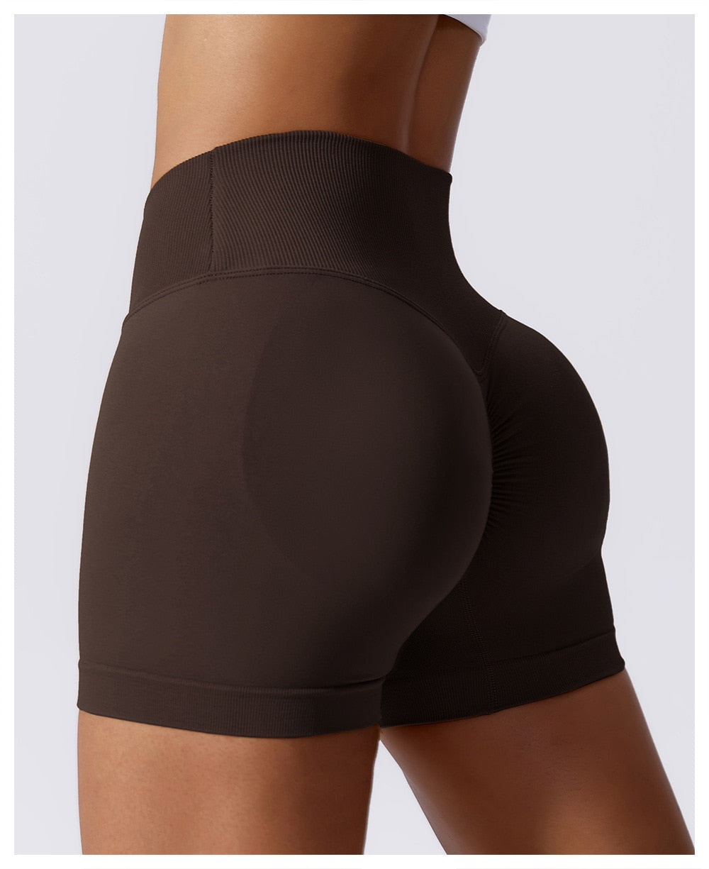 High Waist Scrunch Shorts - Siopie